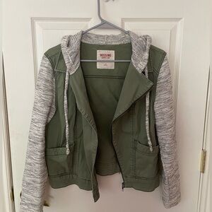 Mossimo Supply Co. Women's Green and Gray Jacket